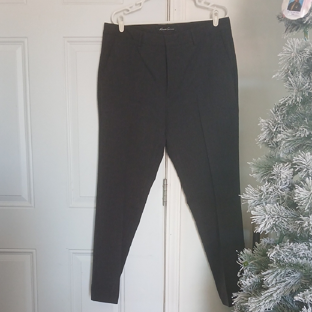 Kenneth Cole New York Sleek Charcoal  Trousers DRESS Pants